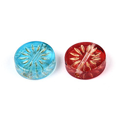 Baking Paint Transparent Glass Beads&nbsp;DGLA-N018-19