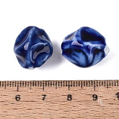 Vintage Handmade Porcelain Wrinkle Beads&nbsp;PORC-Q006-09H