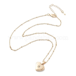 Clear Cubic Zirconia Locket Necklaces&nbsp;NJEW-A036-01A