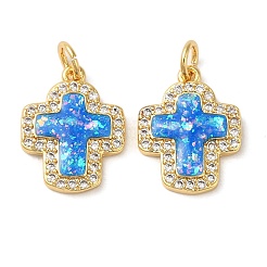 Rack Plating Brass Micro Pave Clear Cubic Zirconia Pendants&nbsp;KK-P268-12A-G