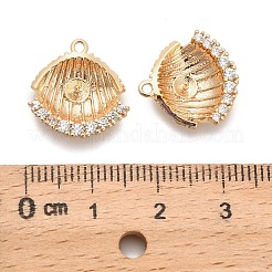 Brass Micro Pave Cubic Zirconia Peg Bails&nbsp;KK-C130-06G