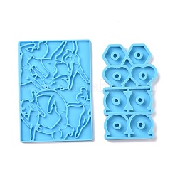 Exercising Women Shaped Straw Topper Silicone Statue Molds Sets&nbsp;LS-DIY-L067-I02