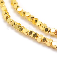 Electroplate Non-magnetic Synthetic Hematite Beads Strands&nbsp;G-L485-10A-G