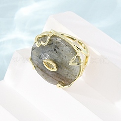 Natural Labradorite Cuff Rings&nbsp;GG-CBA5FCC-02G-07
