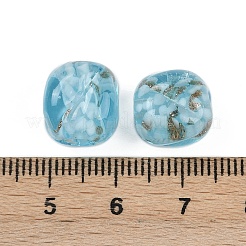 Handmade Gold Sand Lampwork Beads&nbsp;LAMP-H069-01B