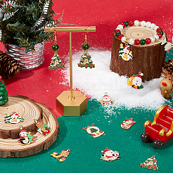 40Pcs 10 Styles Christmas Theme Alloy Enamel Pendants&nbsp;ENAM-SC0005-57