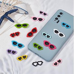 60Pcs 2 Styles Opaque Resin Cabochons&nbsp;CRES-SC0002-60