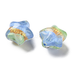 Gradient Color Transparent Hand-drawed Acrylic Beads&nbsp;TACR-P012-01B-10