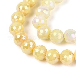Anti-Tarnish Electroplate Glass Beads Strands&nbsp;GLAA-N056-6mm-05
