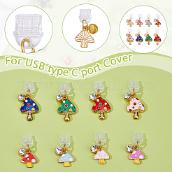 8Pcs Plastic Mobile Dustproof Plugs&nbsp;HJEW-WH00151