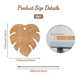 4Pcs Cork Keychain&nbsp;KEYC-PB0001-01