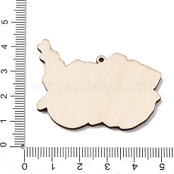 American Football Themed Printed Wooden Pendants&nbsp;WOOD-B012-02E
