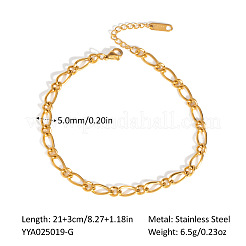 Simple and Stylish Stainless Steel Twisted Chain Anklets for Women&nbsp;WP4497-1