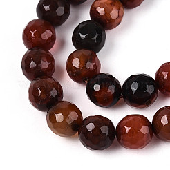 Natural Agate(Dyed & Heated) Beads Strands&nbsp;G-T139-8mm-88D