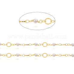 Brass Handmade Beaded Chain&nbsp;CHC-I031-04G