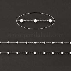 Glass Round Beaded Chains&nbsp;CHS-B003-04B