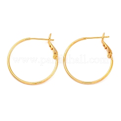 Brass Hoop Earrings&nbsp;EJEW-R014-17A-G