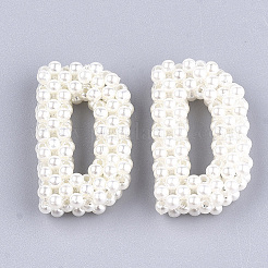 Handmade ABS Plastic Imitation Pearl Woven Beads&nbsp;FIND-T039-18-D