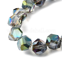 Transparent Electroplate Glass Beads Strands&nbsp;EGLA-I017-04-HP02
