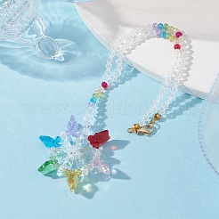 Star Glass Beaded Pendants Decorations&nbsp;HJEW-JM01273