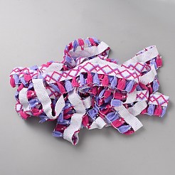 10 Yards Polyester Tassel Ribbon&nbsp;OCOR-WH0101-33A