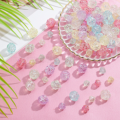 96Pcs 2 Style Transparent Acrylic Beads&nbsp;TACR-AR0001-06
