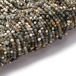 Natural Tree Agate Beads Strands&nbsp;G-RM2025-A40-3mm
