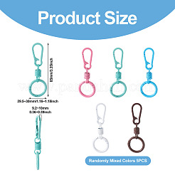 5Pcs Spray Painted Alloy Iron Spring Gate Ring&nbsp;FIND-TA0008-67