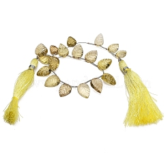 Natural Lemon Quartz(Heated) Carved Beads Strands&nbsp;GG-CBA0C95-E05