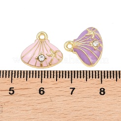 Alloy Enamel & Rhinestone Pendants&nbsp;FIND-H065-04G
