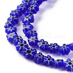 Handmade Millefiori Glass Bead Strands&nbsp;LAMP-J035-6mm-14