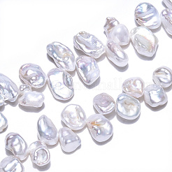 Natural Baroque Style Keshi Pearl Beads Strands&nbsp;PEAR-S020-R06