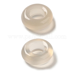 Natural White Chalcedony Ring Charms&nbsp;G-B100-07