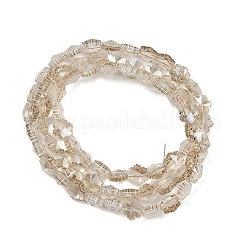 Electroplate Glass Beads Strands&nbsp;EGLA-B011-01A-PL01