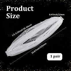 1 Pair Polyester Lace Tippet&nbsp;AJEW-GF0015-28A