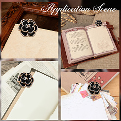 Flower Alloy Enamel & Plastic Pearl Clips&nbsp;AJEW-WH20130-221A-01