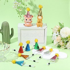 10Pcs Polyester Birthday Hat&nbsp;FEPA-SP0001-03