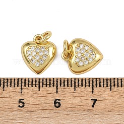 Brass Micro Pave Cubic Zirconia Pendants&nbsp;ZIRC-I367-04G-07
