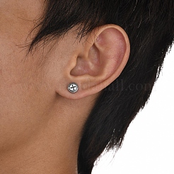 304 Stainless Steel Stud Earrings&nbsp;EJEW-K260-01AS