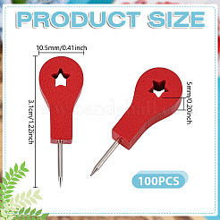 Star Wood Push Pins&nbsp;AJEW-WH0348-875
