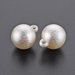 Electroplated ABS Plastic Imitation Pearl Pendants&nbsp;X-KY-T023-004