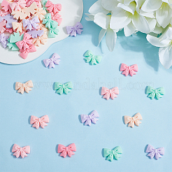 50Pcs 5 Colors Resin Cartoon Bowknot Cabochons&nbsp;FIND-SC0019-58