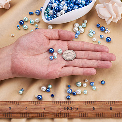12 Strands 12 Style Baking Paint Pearlized Glass Pearl Round Bead Strands&nbsp;HY-CW0001-02