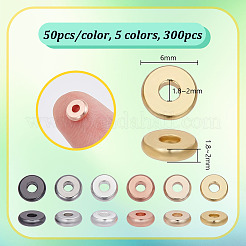 300Pcs 6 Style Brass Spacer Beads&nbsp;KK-PH0011-26