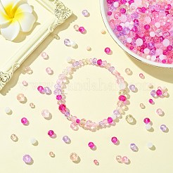 1000Pcs 3 Styles Glass Rondelle Beads&nbsp;GLAA-CJC0009-09D