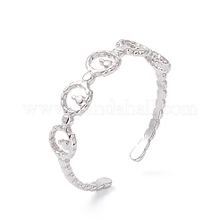Non-Tarnish 304 Stainless Steel Ring Wrap Open Cuff Ring for Women&nbsp;RJEW-H107-01P