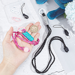2 Sets 2 Colors Polyester Card Holder Lanyard&nbsp;AJEW-HY0001-41