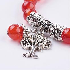 Natural Carnelian(Dyed & Heated) Stretch Bracelets&nbsp;BJEW-F262-A04