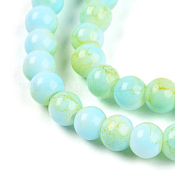 Baking Paint Glass Beads Strands&nbsp;DGLA-N003-4mm-C04