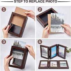 Hinged Wood Picture Frames Box&nbsp;DIY-WH0162-27B